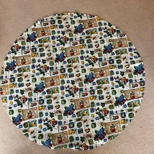 Selections-Field of Fruit Tablecloth--70 inches round-New but Out of Packaging